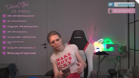 VelvetTGirl online show from 04.15.26