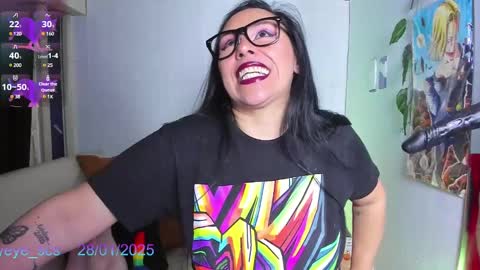 Snapshot of yeye_scs chatting on 01.28.25 Luna online show from 01.28.25