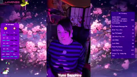 Yumi Sapphire online show from 04.22.26
