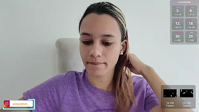 Snapshot of SamanthaWatson chatting on 10.23.25 SamanthaWatson online show from 10.23.25