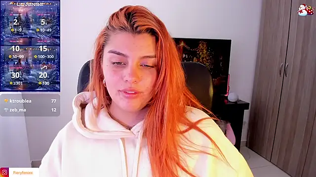 Snapshot of Fieryfenixx chatting on 12.21.24 Fieryfenixx online show from 12.21.24