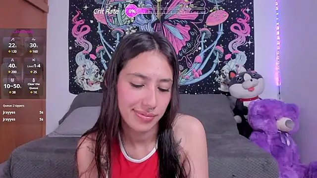 Snapshot of aciddollhell chatting on 01.24.25 aciddollhell online show from 01.24.25