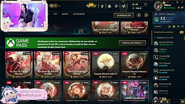 Ahri Elderwood online show from 07.17.26