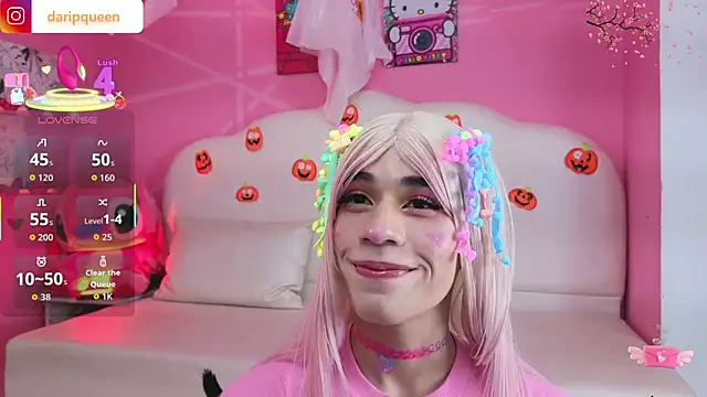 DaripQueen online show from 10.14.25