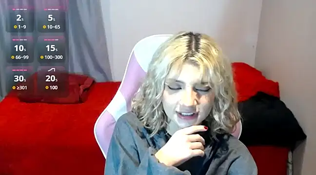 Snapshot of HiScarlett chatting on 03.23.25 HiScarlett online show from 03.23.25