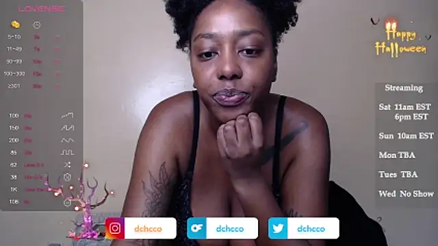 Snapshot of dchcco chatting on 11.01.25 dchcco online show from 11.01.25
