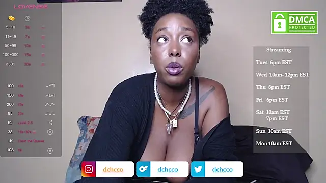 Snapshot of dchcco chatting on 11.04.25 dchcco online show from 11.04.25