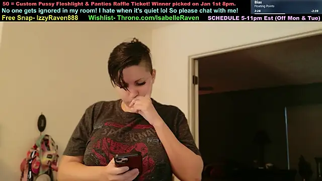 Snapshot of IsabelleRaven chatting on 01.11.26 IsabelleRaven online show from 01.11.26
