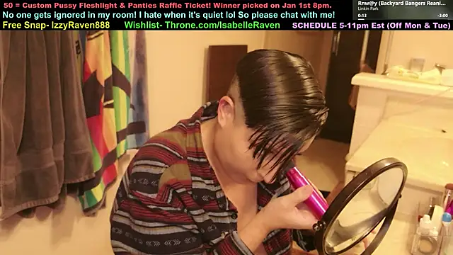 Snapshot of IsabelleRaven chatting on 01.12.26 IsabelleRaven online show from 01.12.26
