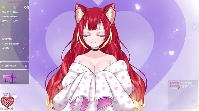 Snapshot of LewdKira_VT chatting on 02.11.25 LewdKira VT online show from 02.11.25
