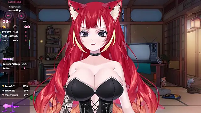 Snapshot of LewdKira_VT chatting on 02.23.25 LewdKira VT online show from 02.23.25