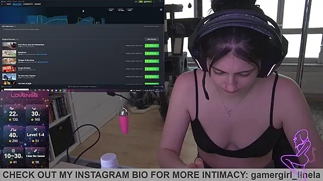 Gamergirl-Linela online show from 09.23.25