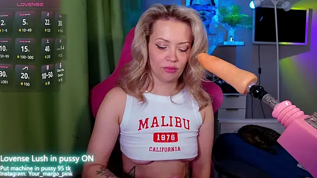 Snapshot of Margony chatting on 10.18.25 Margony online show from 10.18.25