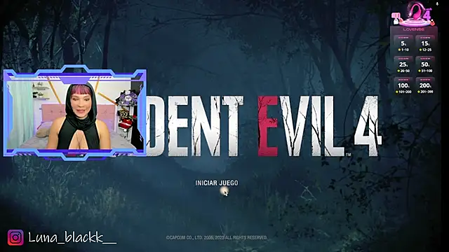 Luna blackk online show from 04.12.26