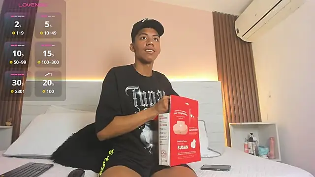 Brunette  boy online show from 09.10.25