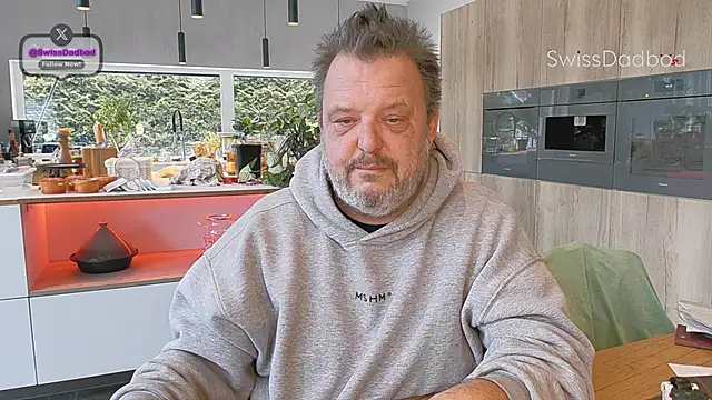 Snapshot of SwissDadbod chatting on 12.19.25 SwissDadbod online show from 12.19.25