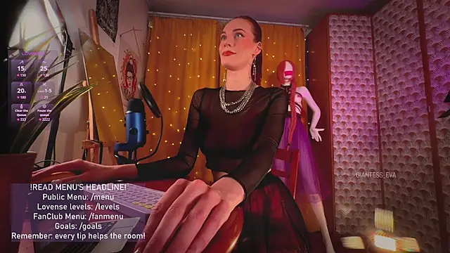 Giantess Eva online show from 04.17.26