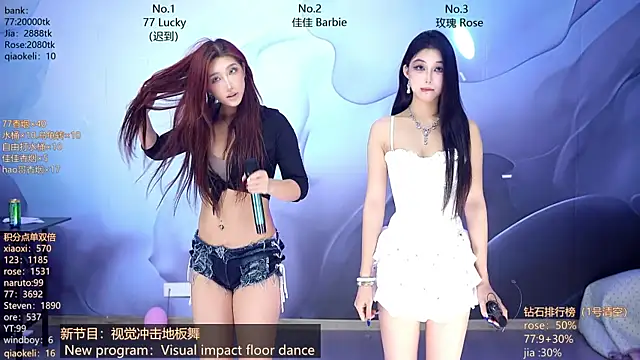 Snapshot of CM---001 chatting on 04.13.26 CM---001 online show from 04.13.26