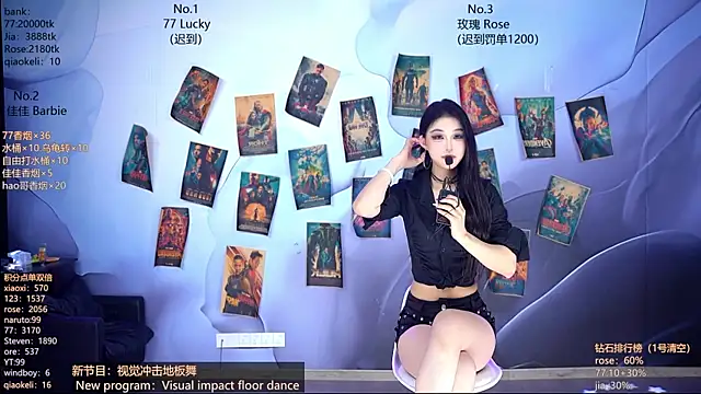 Snapshot of CM---001 chatting on 04.15.26 CM---001 online show from 04.15.26