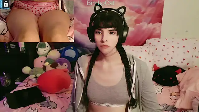 Snapshot of BimboCat chatting on 10.31.25 BimboCat online show from 10.31.25