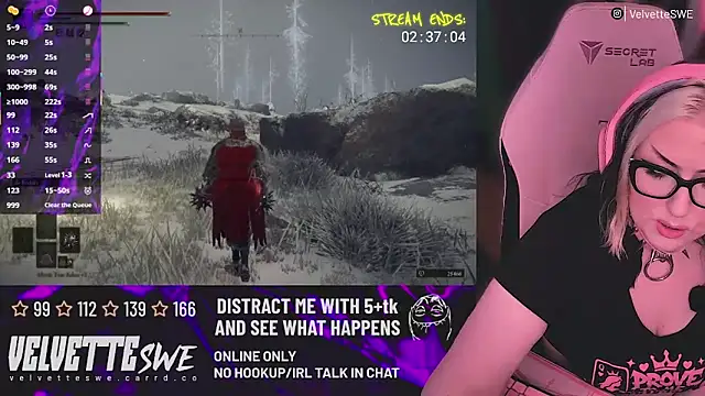 Snapshot of VelvetteSWE chatting on 06.21.26 VelvetteSWE online show from 06.21.26
