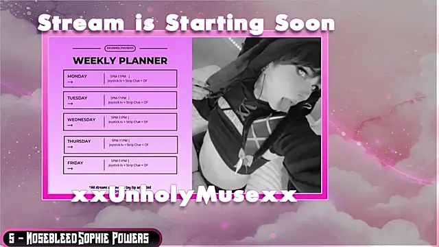 xxunholymusexx online show from 08.03.26