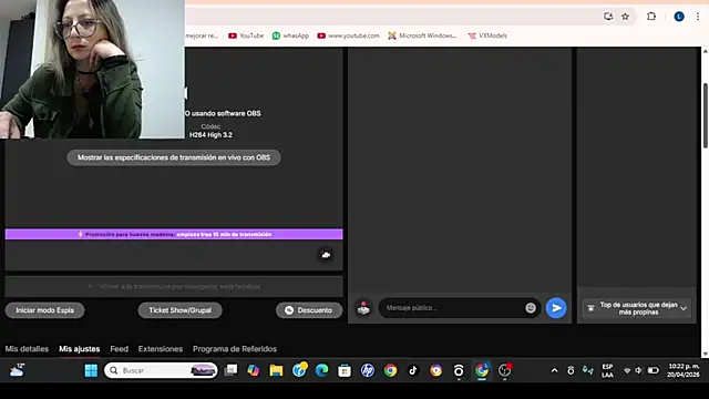 VALELUXX online show from 04.21.26