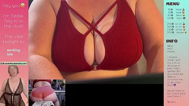 Snapshot of SadieMarriedLady chatting on 07.23.26 SadieMarriedLady online show from 07.23.26