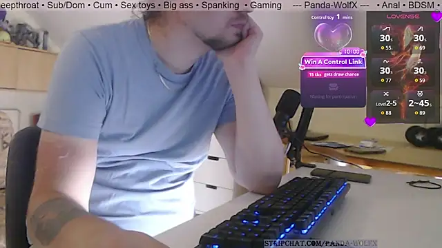 Snapshot of Panda-WolfX chatting on 07.25.26 Panda-WolfX online show from 07.25.26