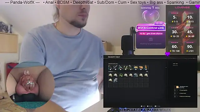 Snapshot of Panda-WolfX chatting on 07.27.26 Panda-WolfX online show from 07.27.26