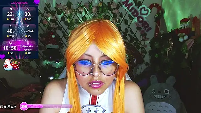 Snapshot of MidoriQuiinn chatting on 12.12.24 MidoriQuiinn online show from 12.12.24