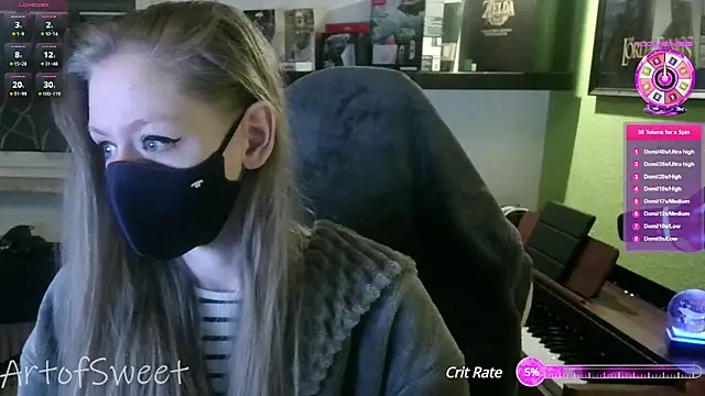 Snapshot of ArtofSweet chatting on 12.07.24 ArtofSweet online show from 12.07.24