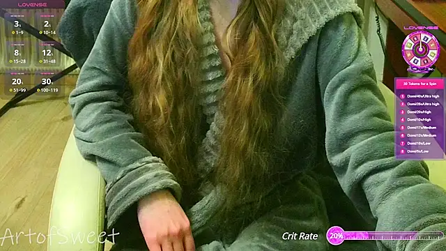 Snapshot of ArtofSweet chatting on 01.18.25 ArtofSweet online show from 01.18.25