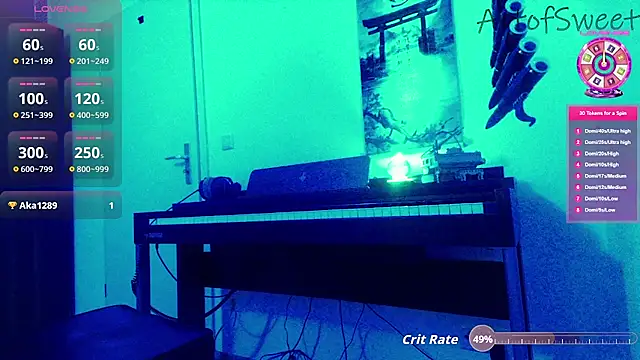 Snapshot of ArtofSweet chatting on 09.08.25 ArtofSweet online show from 09.08.25