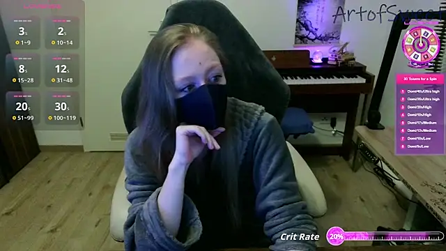 Snapshot of ArtofSweet chatting on 09.09.25 ArtofSweet online show from 09.09.25