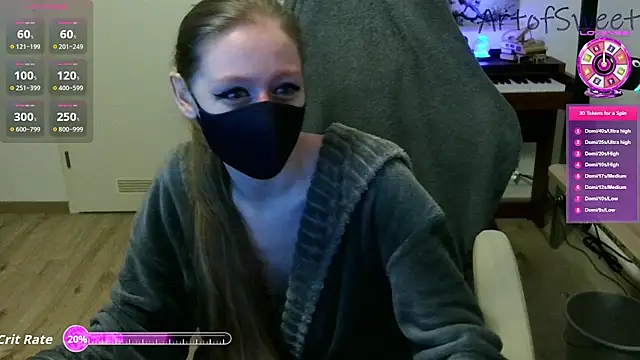 Snapshot of ArtofSweet chatting on 09.18.25 ArtofSweet online show from 09.18.25