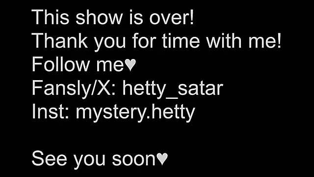 Hetty satar online show from 01.30.25